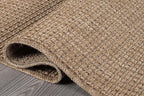 Beverly Rug Easy Jute Natural Rug 4x6 Solid Washable Durable Outdoor Indoor Area Rugs for Living Dining Room Patio Office Stain Resistant Non Shedding Casual Indoor Outside Carpet (4 x 6 Natural)