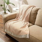 DII Zig Zag Throw Collection Modern Woven Cotton, 50x60, Pumpkin Spice