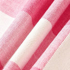 CARRIE HOME Light Pink Buffalo Plaid Lumbar Pillow Covers 12x20 Set of 2, Pink Checkered Pillow Covers 12 x 20 Outdoor Farmhouse Decor for Couch, Sofa and Patio