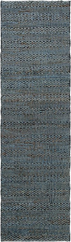 SAFAVIEH Natural Fiber Collection Runner Rug - 2'3" x 8', Grey, Handmade Jute, Braided Woven Design, Ideal for Living Room, Bedroom (NF212G)