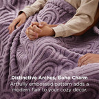 Bedsure GentleSoft Fleece King Size Blanket for Bed - Super Soft & Cozy, Fluffy Blankets for Women & Girls, Ideal for Sofa & Couch, Light Purple, 108x90 Inches