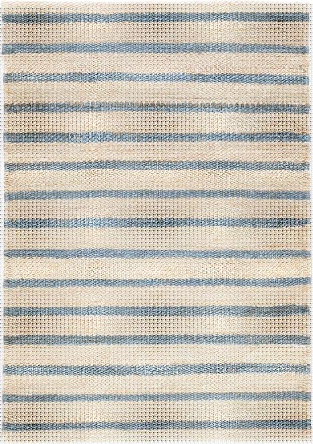 Dash & Albert Moana Stripe Handwoven Jute Rug, 7.5 X 9.5 Feet, Blue/Multicolored Stripe Pattern
