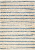 Dash & Albert Moana Stripe Handwoven Jute Rug, 8.5 X 11.5 Feet, Blue/Multicolored Stripe Pattern