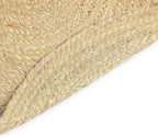 · REDEARTH · Oval Area Rug - 2'x3' Braided Natural Jute with Non-Skid Backing - Handwoven Boho Rug for Bedroom, Kitchen, Living Room - Farmhouse Aesthetic Home Decor - Durable Handmade Rug
