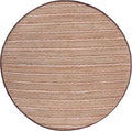 SAFAVIEH Natural Fiber Collection Area Rug - 7' Round, Rust & Natural, Flatweave Jute & Cotton, Ideal for The Entryway, Living Room, Foyer, Bedroom (NFB655P)