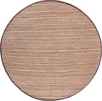 SAFAVIEH Natural Fiber Collection Area Rug - 7' Round, Rust & Natural, Flatweave Jute & Cotton, Ideal for The Entryway, Living Room, Foyer, Bedroom (NFB655P)