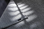 CAMILSON Easy Jute Rug 4x6, Indoor Outdoor Gray Color Farmhouse Area Rugs for Living Room Patio and Kitchen Rug, Solid Boho Woven Design, Easy-Cleaning, Washable Outside Carpet Alfombras (4 x 6)
