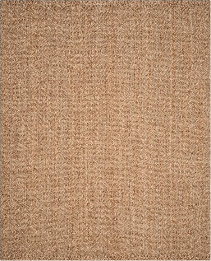 SAFAVIEH Natural Fiber Collection Area Rug - 10' x 14', Natural & Natural, Handmade Jute, Ideal for High Traffic Areas in Living Room, Bedroom (NF181A)