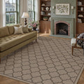 6x9 Geometric Figure Easy Jute Area Rug for Living Room Large Scalloped Washable Indoor Outdoor Carpet Farmhouse Patio Office Mat Geometric Non Slip Black Carpet for Backyard Dining Room