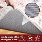 BAGAIL Felt and Natural Rubber Backing Rug Pads 1/8” Thick, Round 4 Feet Non Slip Rug Gripper Keep Rugs in Place, Under Area Rug Protective Cushioned Pads, Carpet Runners, Hardwood Floors Protection