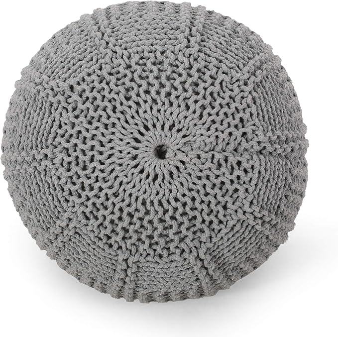 Christopher Knight Home Hortense Pouf, Gray