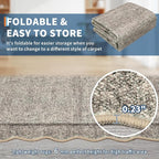 GarveeHome Scalloped Washable Runner Rug 2x6 Runner Non Slip Kitchen Rugs Modern Brown Entryway Rug Farmhouse Soft Bathroom Rugs Stain Resistant Carpet for Hallway Laundry Bedroom 2 ft x6 ft Brown
