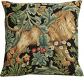Charlotte Home Furnishings Throw Pillow Covers Decorative Boho Pillow Covers for Couch Living Room Black Lion Square Cushion Cases 18x18 in European Cotton Jacquard Woven for Cozy Bedroom Decor