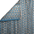 Jute Cotton Diamond Woven Rag Rug 2x3 Feet - Teal Natural, Reversible Small Soft Floor Décor Area Rugs Ideal for Entryway, Kitchen, Laundry Room | Boho Farmhouse Accent Sturdy Door Mat for Bedroom