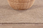 CAMILSON Easy Jute Rug 10x14, Indoor Outdoor Natural Color Fiber Area Rugs for Living Room Patio and Kitchen Rug, Solid Boho Woven Design, Easy-Cleaning, Washable Outside Carpet Alfombras (10 x 14)