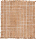 SAFAVIEH Natural Fiber Collection Area Rug - 6' Square, Natural & Bleach Color, Handmade Jute, Ideal for Living Room, Bedroom, Dining Space (NF602B)