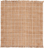 SAFAVIEH Natural Fiber Collection Area Rug - 6' Square, Natural & Bleach Color, Handmade Jute, Ideal for Living Room, Bedroom, Dining Space (NF602B)