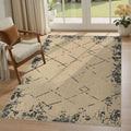 4x6 Jute Rug for Living Room: Farmhouse Indoor Outdoor Rug Washable with Non-Slip for Bedroom Patio Backyard Dining Room Home Office - Modern Brown