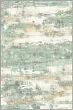 GENIMO No Crease Non Slip 8x10 Area Rugs for Living Room, Craft Woven Modern Rug, Soft Floor Carpet, Single-Piece Rugs for Bedroom, Dining Room, Office, Green Gray