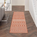 Nourison Home Positano Terracotta 2' x 6' Area Rug - Easy Clean, Non Shedding, Bed Room, Living Room, Dining Room, Kitchen (6' Runner)
