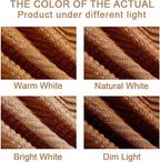 Blagic Knitted Throw Blanket for Couch and Bed, Soft & Cozy Knit Blanket with Tassel, Burnt Orange Lightweight Decorative Blankets & Throws, Farmhouse Warm Woven Blanket for All Seasons,50" W x 60" L