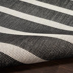 Nourison Home Positano Black Ivory 5' x 7' Area Rug - Easy Clean, Non Shedding, Bed Room, Living Room, Dining Room, Kitchen (5' x 7')