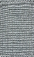 SAFAVIEH Natural Fiber Collection Accent Rug - 3' x 5', Grey, Handmade Farmhouse Jute, Ideal for High Traffic Areas in Entryway, Living Room, Bedroom (NF730F)
