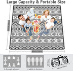 Extra Large Picnic Blankets Waterproof Foldable (80 "x 80") Beach Blanket Waterproof Sandproof,3-Layer Thicking Mat Outdoor Packable Camping Blanket(Bohemian)