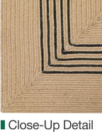 LUMI 6x9 Jute Area Rug for Living Room, Natural Handwoven Rugs Non Slip, Farmhouse Braided Carpets No Shedding for High Traffic, Dining Room, Indoor, Outdoor, Patio