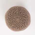 Christopher Knight Home Hazel Indoor / Outdoor Fabric Weave Pouf, Light Brown