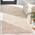 SAFAVIEH Cape Cod Collection Area Rug - 2'3" x 8' Runner, Natural/Ivory, Geometric Design, Ideal for High Traffic Areas in Living Room, Bedroom, Dining (CAP151A)