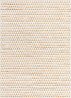 Unique Loom Chindi Jute Collection Area Rug (8' x 11' Rectangle, White/ Natural)