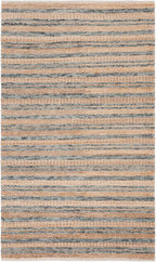 SAFAVIEH Natura Collection Area Rug - 4' x 6', Natural & Grey, Rustic Farmhouse Design, Handmade Wool & Jute, Ideal for The Living Room, Bedroom, Dining Room (NAT501F-4)