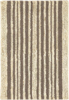 Dash and Albert Calder Stripe Grey Handwoven Jute Rug, 5 X 8 Feet, Neutral/Grey Stripe Pattern
