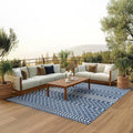 Nourison Home Positano Navy Blue 9' x 12' Area Rug - Easy Clean, Non Shedding, Bed Room, Living Room, Dining Room, Kitchen (9' x 12')