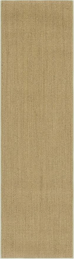 Martha Stewart x SAFAVIEH Area Rug Collection - 2'3" x 12' Runner, Green, Sisal & Jute, Farmhouse Style, Ideal for Living Room, Foyer, Bedroom, Hallway (MSR9501Y)