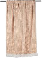 DII Zig Zag Throw Collection Modern Woven Cotton, 50x60, Pumpkin Spice