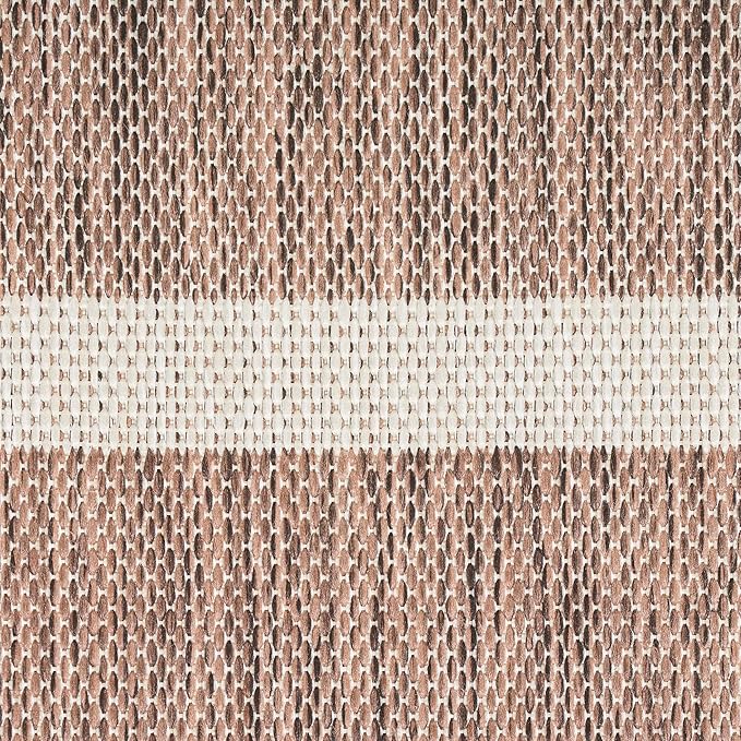 Nourison Home Positano Indoor/Outdoor Natural Ivory 7' x 10' Area Rug, Easy Cleaning, Non Shedding, Bed Room, Living Room, Dining Room, Deck, Backyard, Patio (7x10)