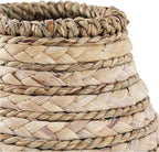 Deco 79 Seagrass Handmade Decorative Vase Braided Centerpiece Vase, Vase for Home Decoration 8" x 8" x 10", Light Brown
