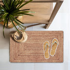 COTTON CRAFT Jute Rug - Braided 100% Jute Door Mat - Woven Neutral Reversible Small Rug - Entryway Kitchen Living Room Bedroom Bathroom Farmhouse Rustic Boho Door Mat Throw Carpet - 22x34 - Natural