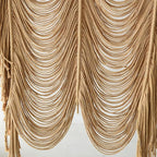 Macrame Curtain Boho Curtain Room Divider Doorway Wall Decor Fiber Yarn Art Craftsmanship Bedroom Wedding Backdrop 41" W x 75" L（1 Panel