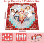 Extra Large Picnic Blankets Waterproof Foldable (80 "x 80") Beach Blanket Waterproof Sandproof,3-Layer Thicking Mat Outdoor Packable Camping Blanket