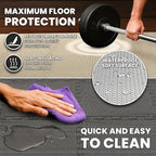 bemaxx Gym Mats Set - 18 pcs EVA Interlocking Foam Floor Tiles (12.6"x12.6"x0.4") 18sqft Protective Gym Flooring Sports Home Workout Exercise Mats Puzzle Garage Fitness Play-Room Pool Treadmill Bike