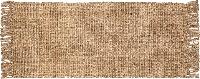 Hausattire Hand Woven Jute Runner Area Rug 2.5'x8' - Natural,Reversible Farmhouse Boho Rustic Area Runner Rugs for Hallway, Kitchen,Living Room,Bedroom|Decorative Floor Rugs-30x96 Inches