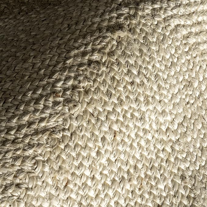 Rugs USA Juniper Tiled Jute Area Rug, 4x6, Ivory