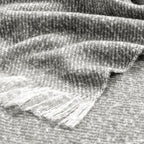 BOURINA Throw Blanket Soft Lightweight Cozy Throw for Bed Couch Decorative Blanket, Light Grey 50" x 60"