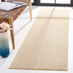 Martha Stewart SAFAVIEH x Collection Area Rug - 2'6" x 6' Runner, Beige & Ivory, Sisal & Jute, Ideal for Living Room, Hallway, Foyer, Entryway, Bedroom (MSR9501C)