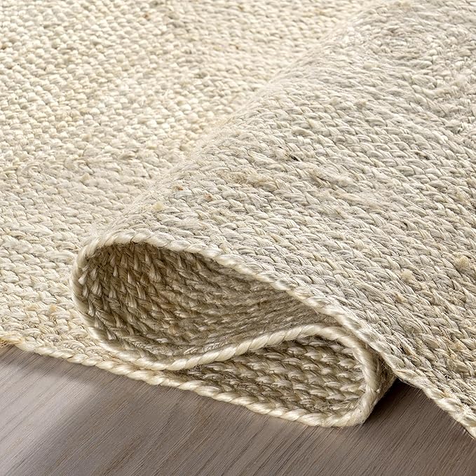 Rugs USA Juniper Tiled Jute Area Rug, 2'6" x 8', Ivory