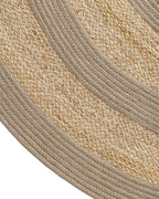 DEXI Jute Area Rug Natural Fiber 4x6 Oval, Woven Braided Durable Farmhouse Design Rugs for Living Room, Bedroom Dinning Room Office Outdoor Patio, Natural/Beige