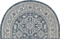 Rugs.com Outdoor Aztec Collection Rug – 2x4 Hearth Blue Flatweave-Pile Rug Perfect for Living Rooms, Large Dining Rooms, Open Floorplans